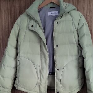 Calvin Klein Lime Green Quilted Jacket